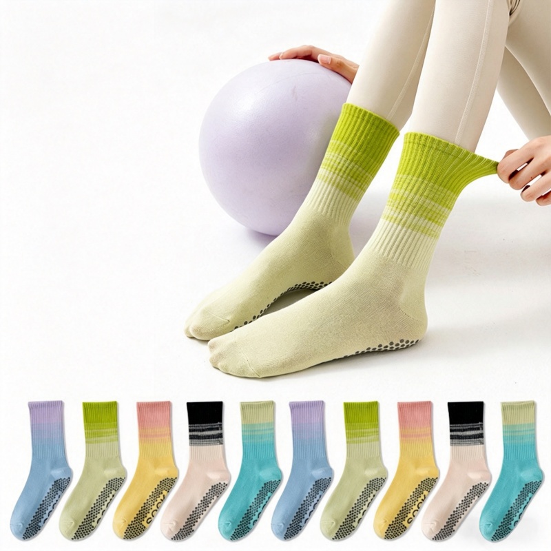 Grip Sock Yoga - Dreamlikelin 1 쌍 여성용 중간 길이