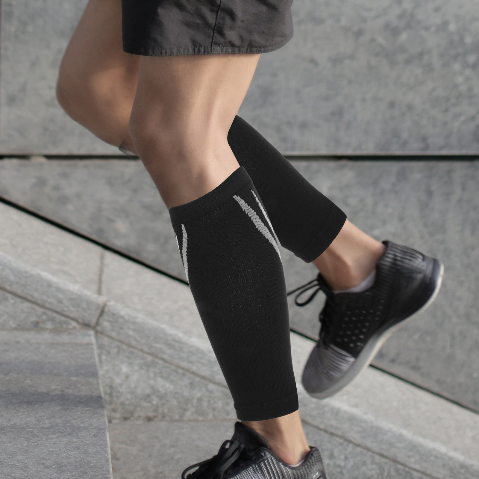 Compression Sleeve Calf - 1 쌍의 종아리 압축 슬리브 통기성