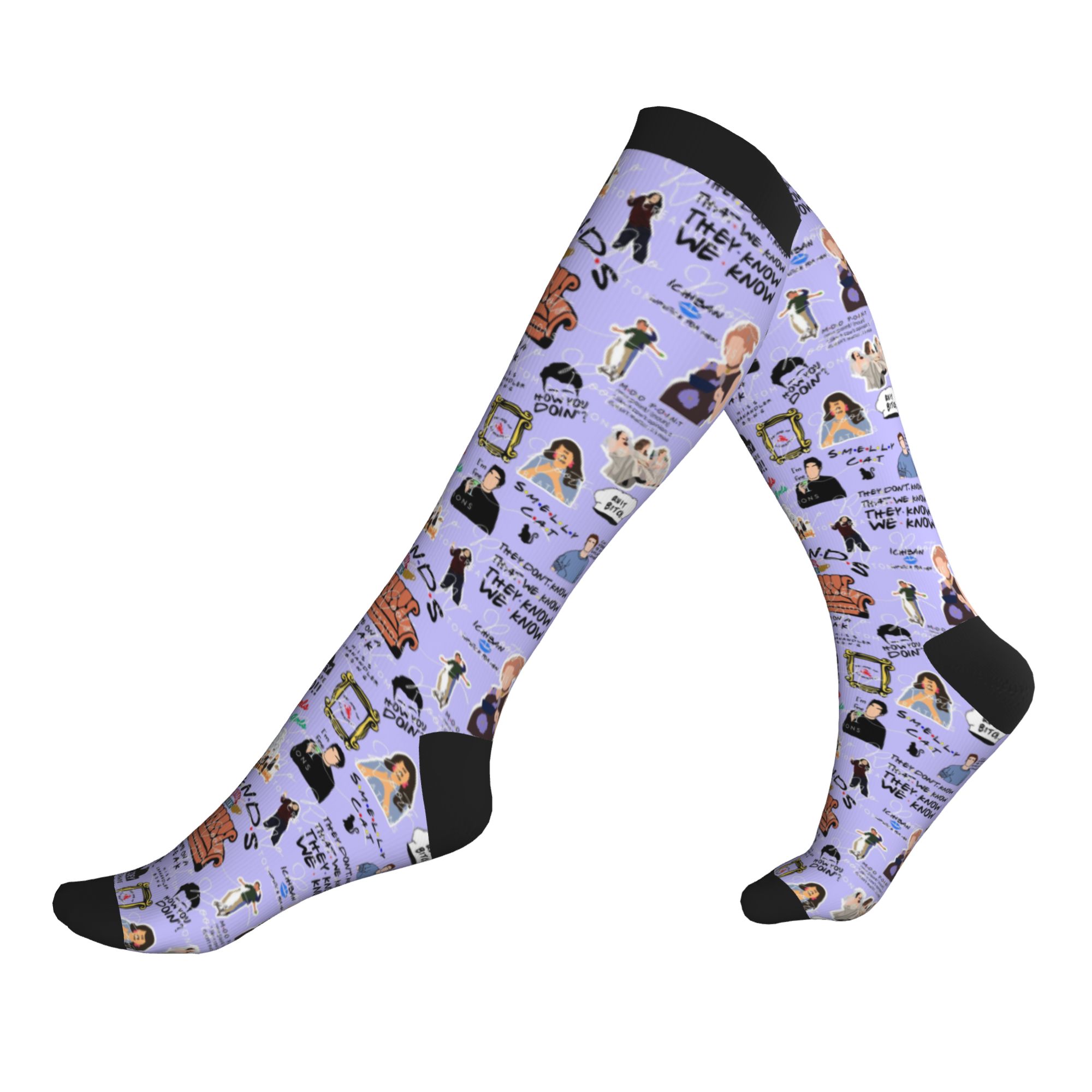 No Show Sock Women - 프렌즈 클래식 TV 쇼 남성 여성