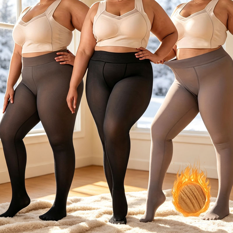 Tights Pantyhose Sheer - 1-2쌍 불투명 플러스 사이즈 플리스 안감