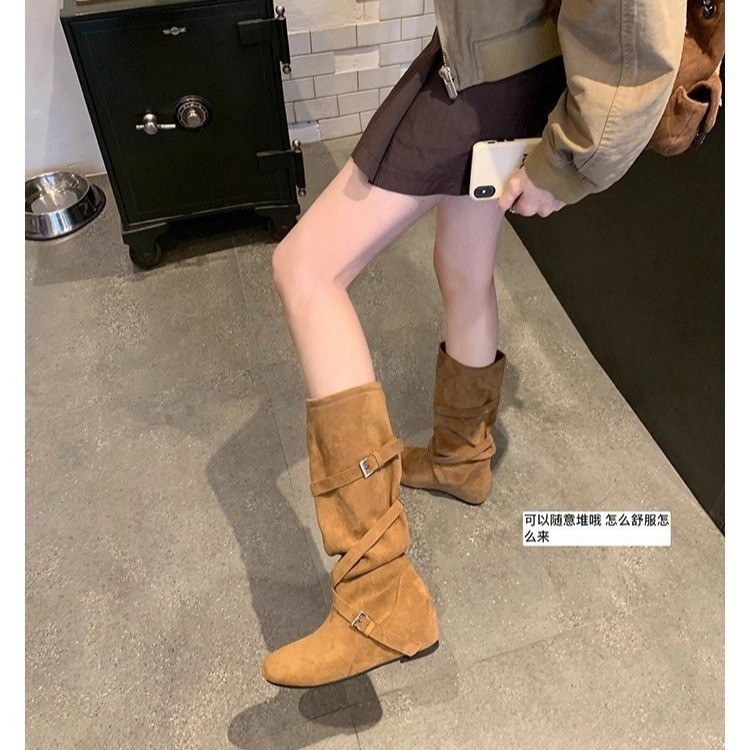 Knee High Sock Women - 2026년 신상 영국 스타일 패셔너블 가죽