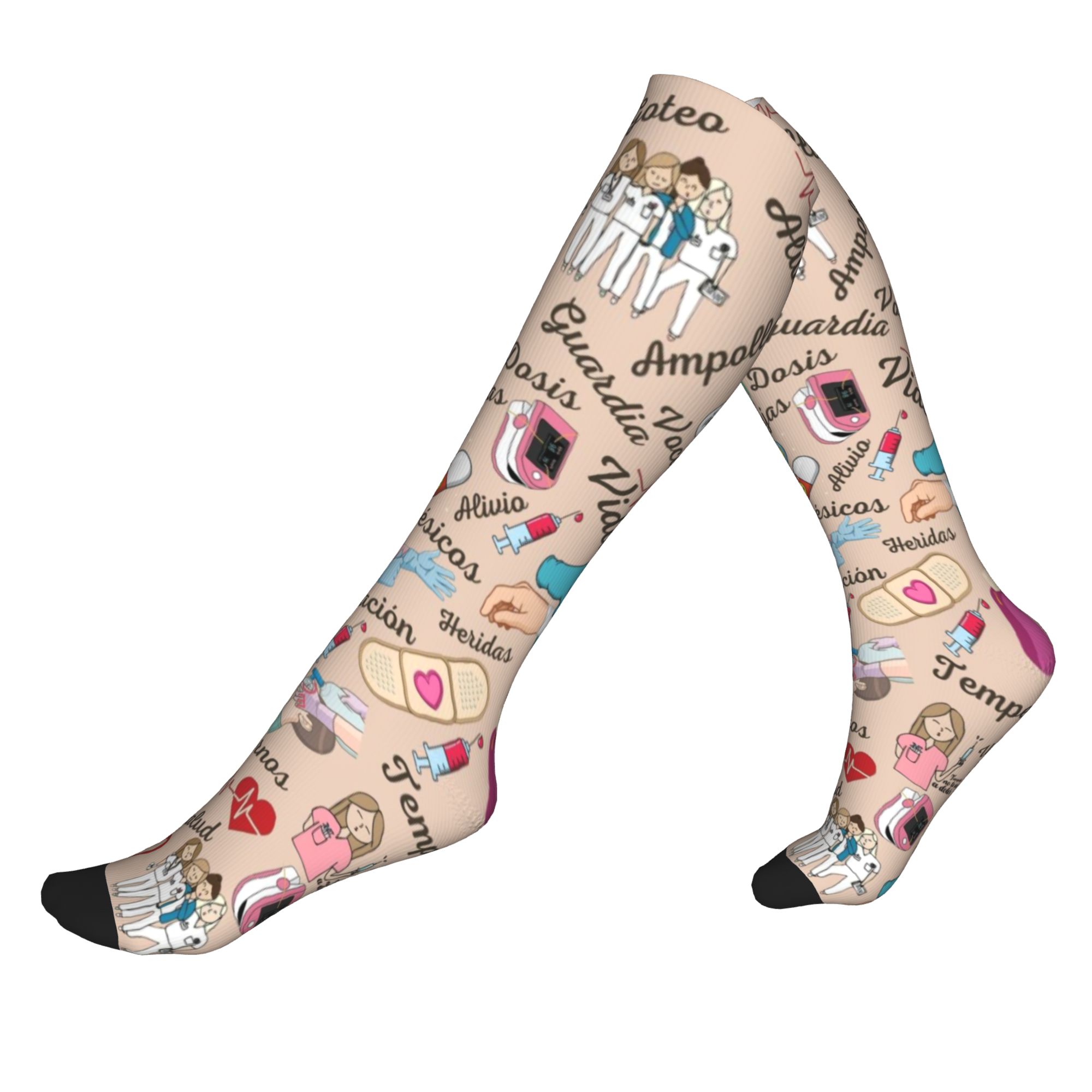 Compression Sock Medical - 의사 간호사 의료 의학 Enfermera En