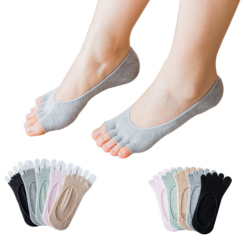 Invisibility Sock Loafer - 숙녀 오픈 발가락 보이지 않는 다섯