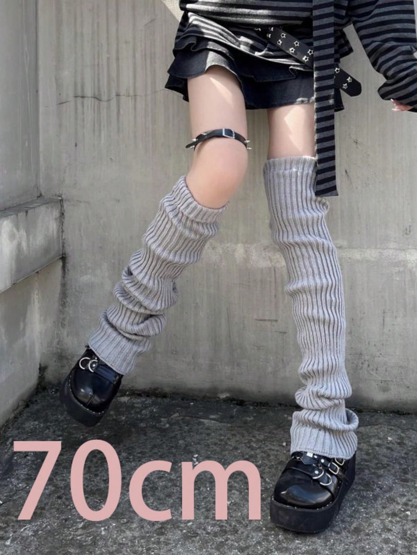 Boot Sock Slouchy - 2개입 70cm 연장형 레그워머 여성용 로리타