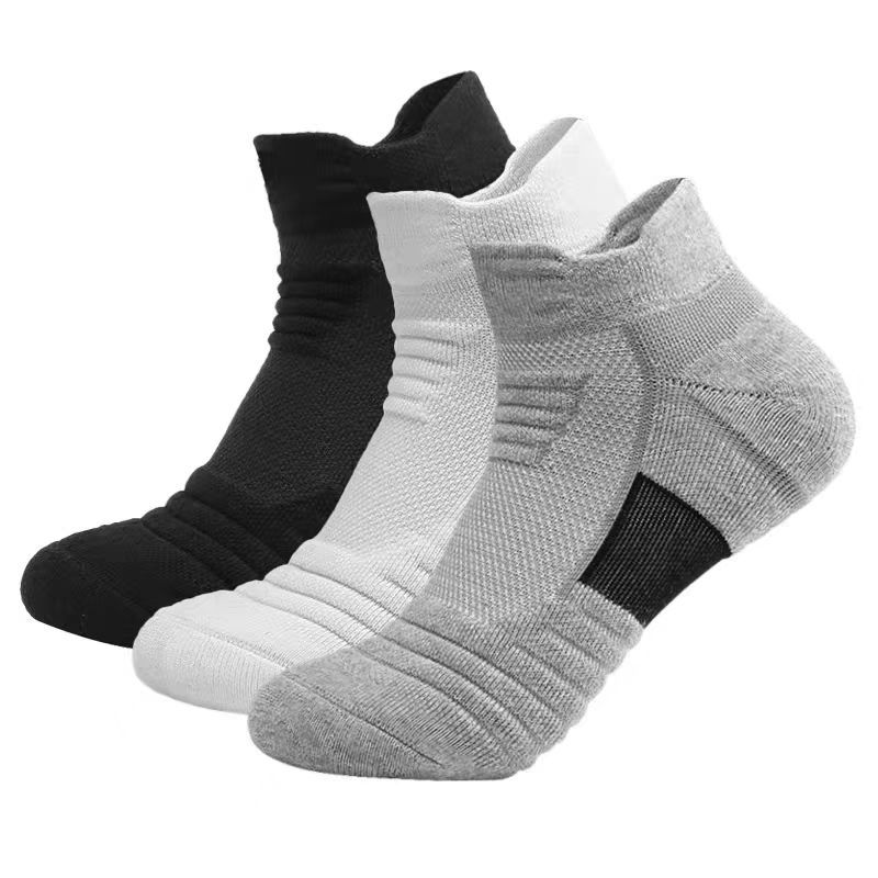 Athletic Sock Cushion - 3쌍의 통기성 메쉬 운동용 테리 양말
