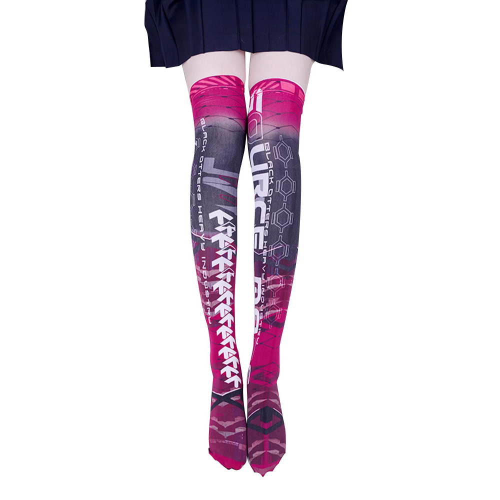 Knee High Sock Women - 애니메이션 게임 로봇 AI 메카 스타킹
