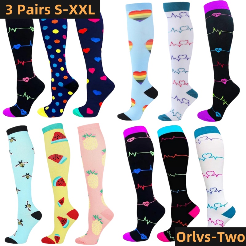Compression Sock Medical - S-XXL 3 쌍 무료 배송 간호사