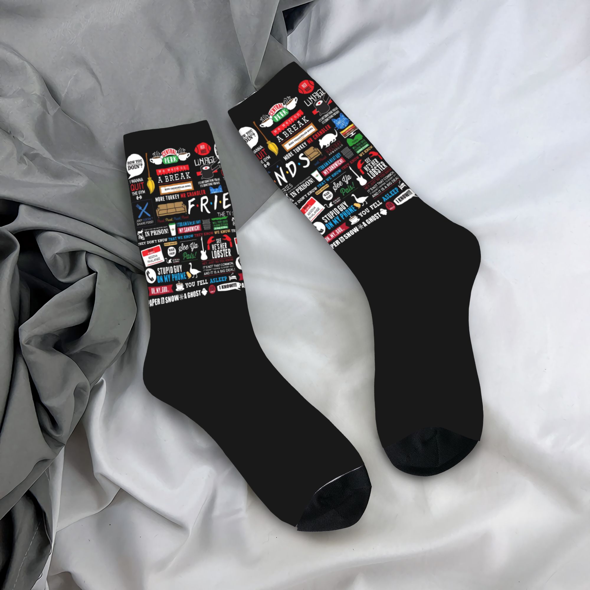 No Show Sock Women - 맞춤 귀엽고 재미있는 TV 쇼 프렌즈