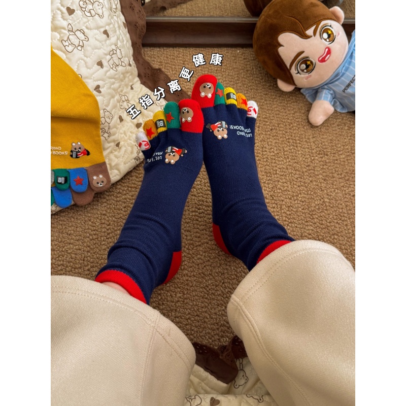 Toe Sock Split - 중간 길이 튜브형 스플릿 토 귀여운