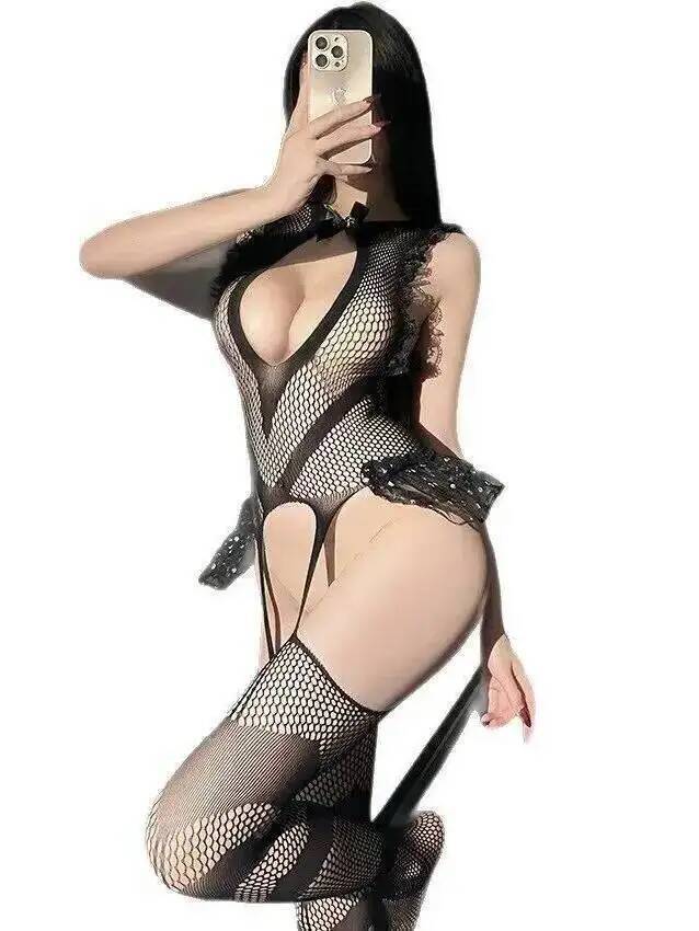 섹시한 레이스 트림 피싱넷 바디스타킹, 등이 드러나는  - Fishnet Stocking Women 리뷰 및 가격