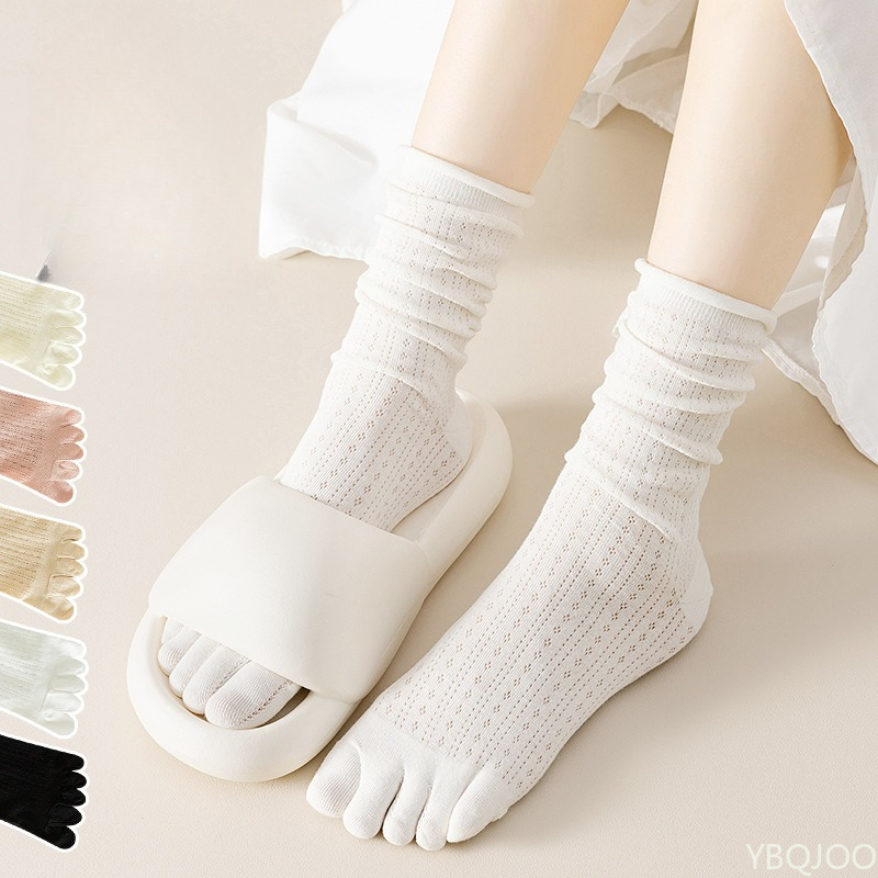 여성용 다섯 손가락 양말 중간 길이 양말 봄 여름 패션 - Toe Sock Split 리뷰 및 가격