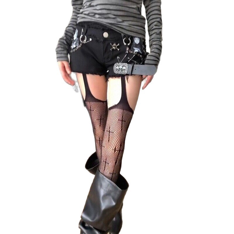코케트 가터 타이하이 섹시 논슬립 스타킹 망사 블랙 울 - Thigh High Sock Stay Up 리뷰 및 가격