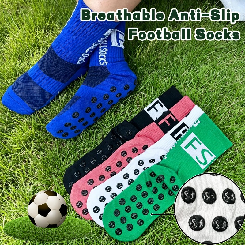 2 쌍 남성 여성을위한 미끄럼 방지 실리콘 그립 축구  - Athletic Sock Cushion 리뷰 및 가격