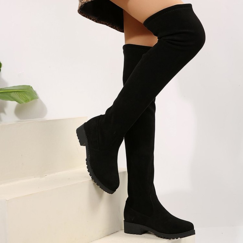 여성용 오버니 부츠 허벅지까지 오는 스트레치 스웨이드  - Knee High Sock Women 리뷰 및 가격