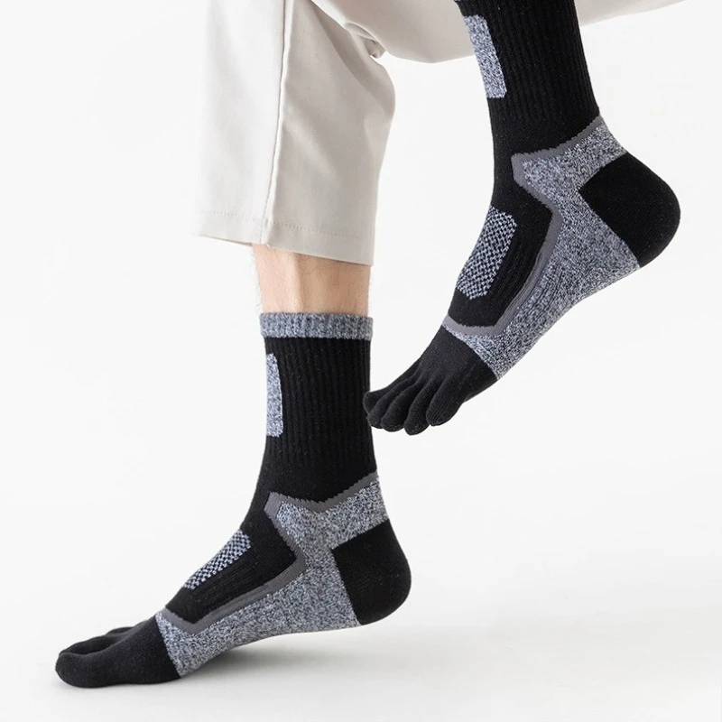 3켤레 남성용 스포츠 5손가락 면 양말 땀 흡수 방취  - Toe Sock Split 리뷰 및 가격