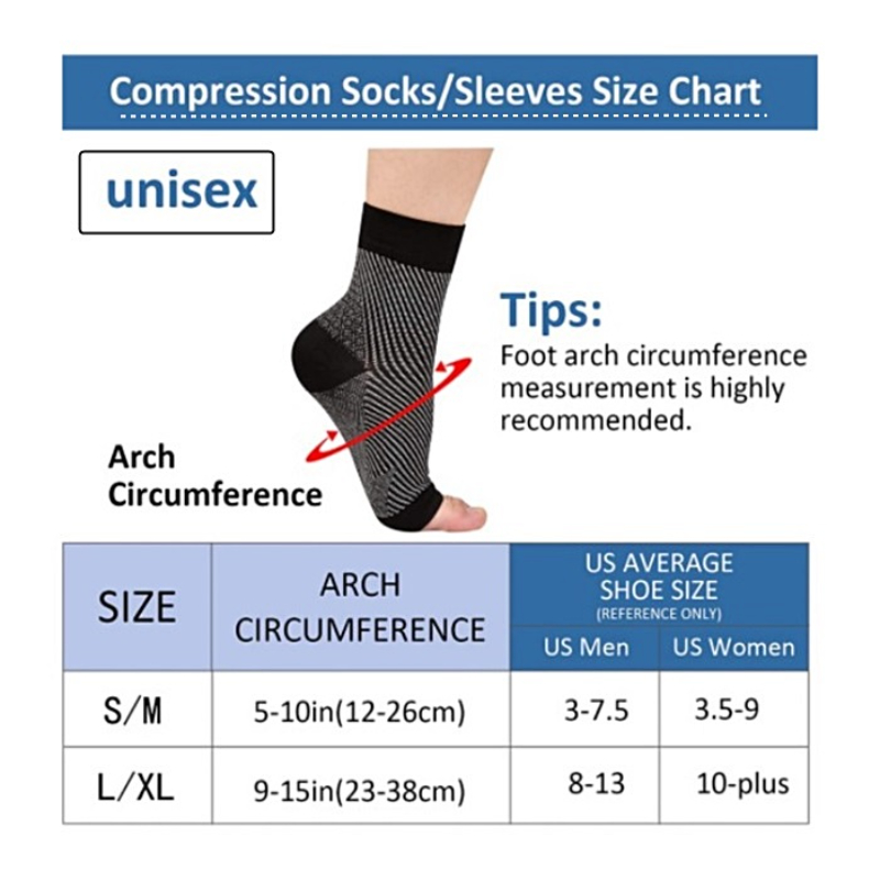 1 쌍 발목 버팀대 압축 지원 슬리브, 발바닥 근막염, - Ankle Brace Sock 리뷰 및 가격