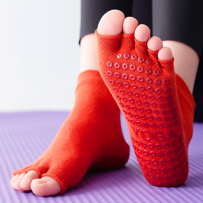 요가 양말 반 발가락 미끄럼 방지 실리콘 그립 통기성  - Grip Sock Yoga 리뷰 및 가격