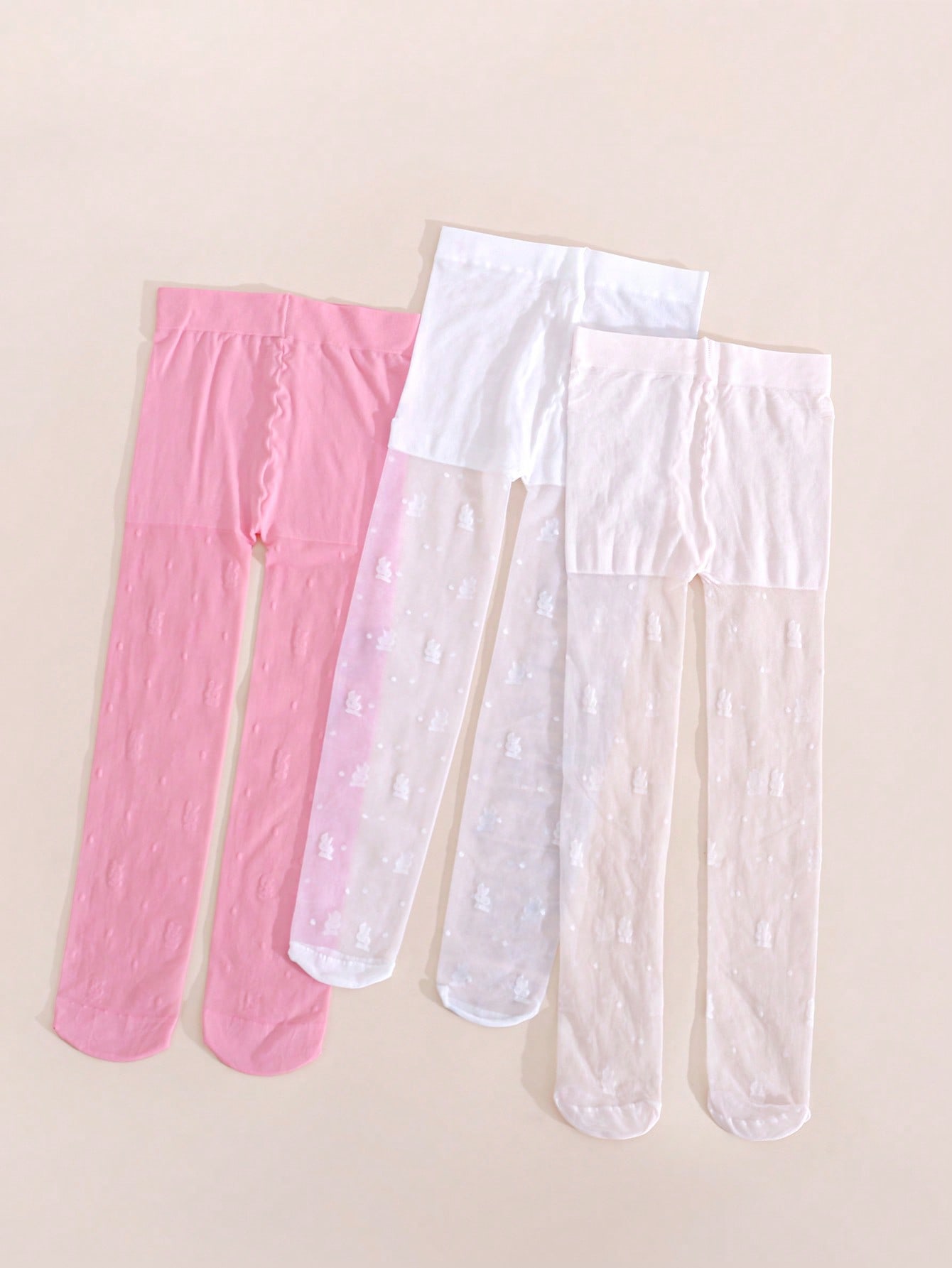 3팩 여아용 토끼 프린트 타이츠 0-14세 UPF50  - Tights Pantyhose Sheer 리뷰 및 가격