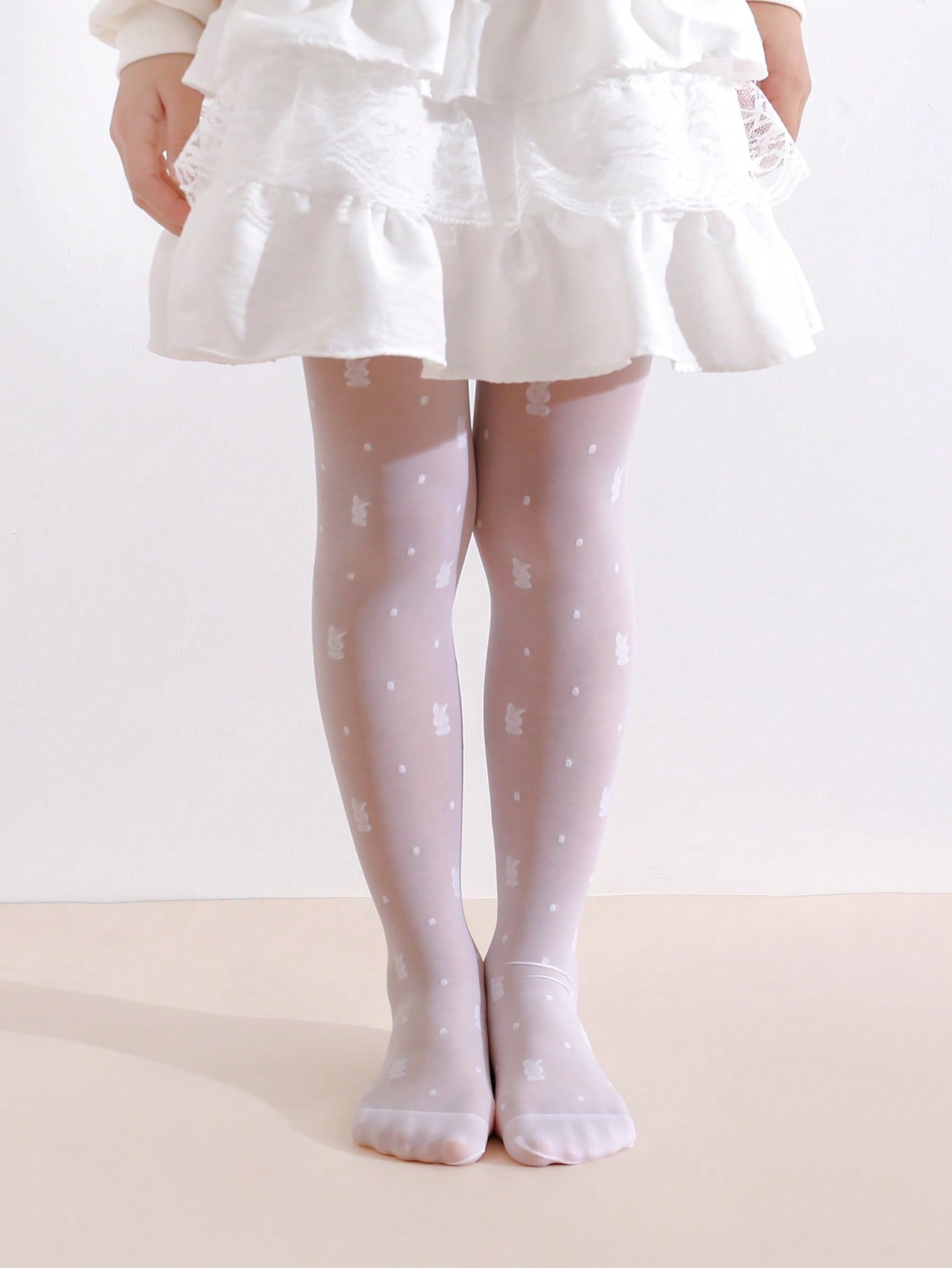 3팩 여아용 토끼 프린트 타이츠 0-14세 UPF50  - Tights Pantyhose Sheer 리뷰 및 가격