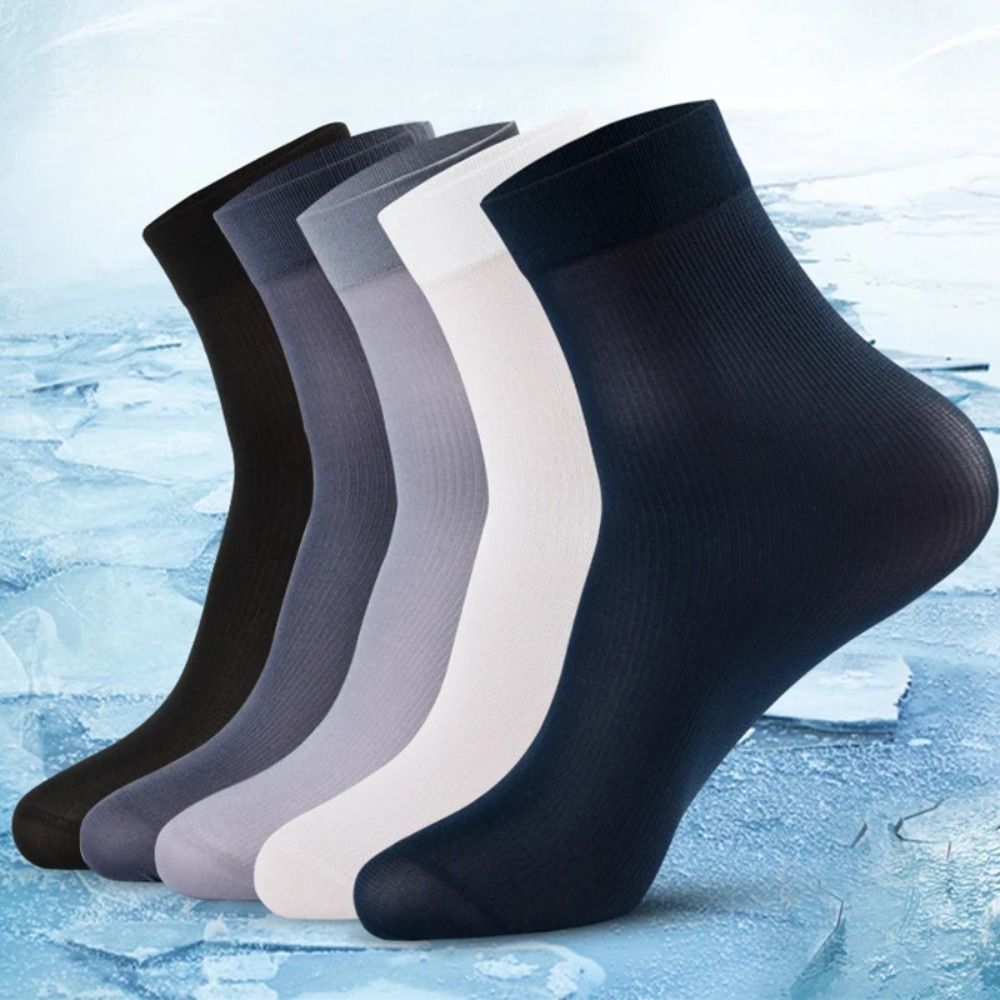 10 쌍 새로운 통기성 남성 얼음 실크 양말 부드러운  - Silk Sock Bamboo 리뷰 및 가격