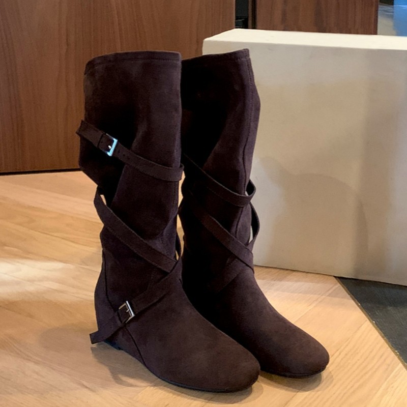 2026년 신상 영국 스타일 패셔너블 가죽 롱부츠 스웨 - Knee High Sock Women 리뷰 및 가격