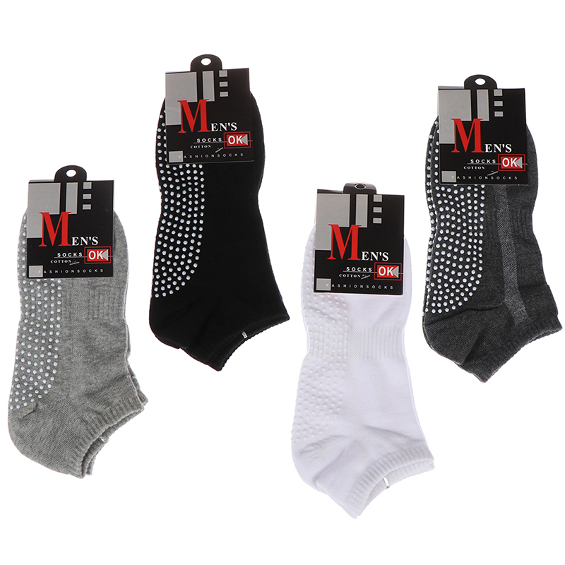 새로운 1 쌍 고품질 남성용 코튼 미끄럼 방지 요가 양 - Grip Sock Yoga 리뷰 및 가격