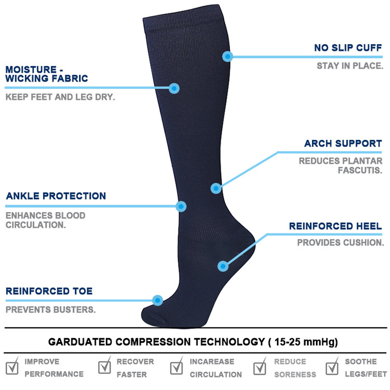 유니섹스 피로 방지 정맥류 압박 양말 (골프, 럭비,  - Compression Sock Medical 리뷰 및 가격