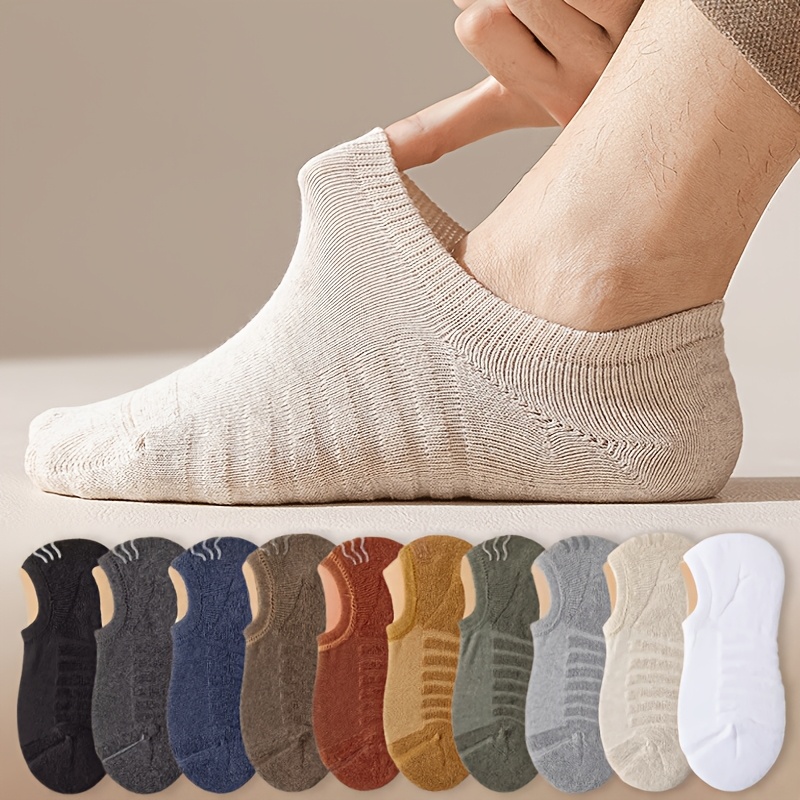 10 쌍 여름 남성 캐주얼 노 쇼 양말 솔리드 컬러 땀 - Invisibility Sock Loafer 리뷰 및 가격