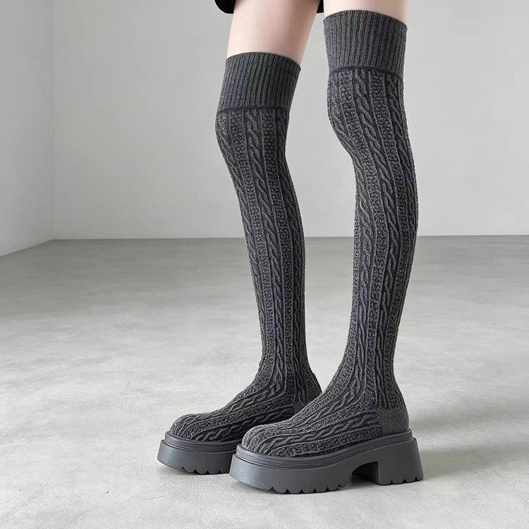 오버니삭스 부츠 2026 가을/겨울 신상 하이 니트 스 - Knee High Sock Women 리뷰 및 가격