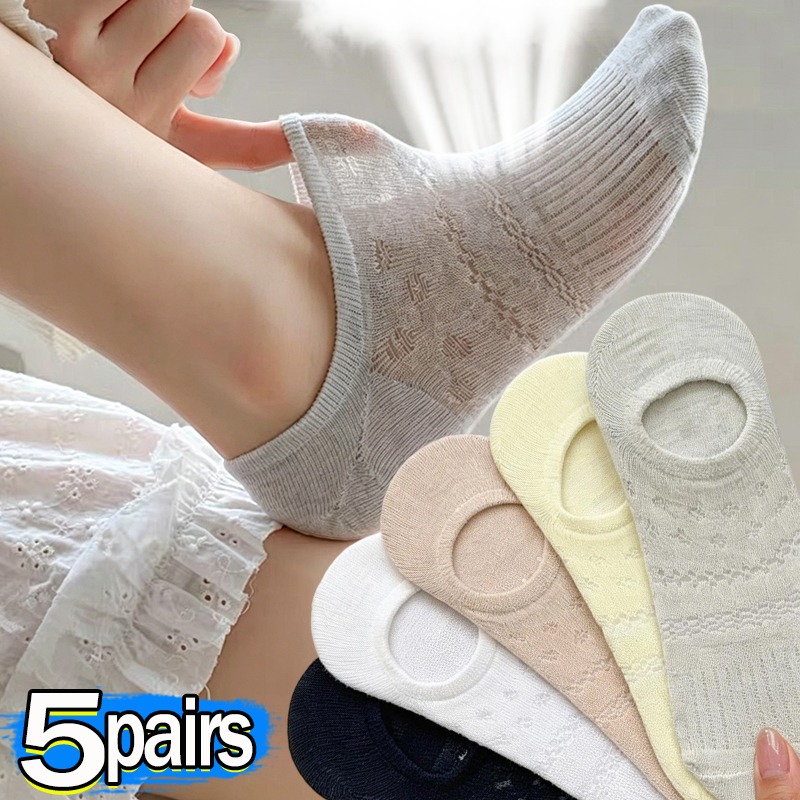 여성용 레이스 오픈워크 발레 양말, 보이지 않는 노쇼  - Invisibility Sock Loafer 리뷰 및 가격