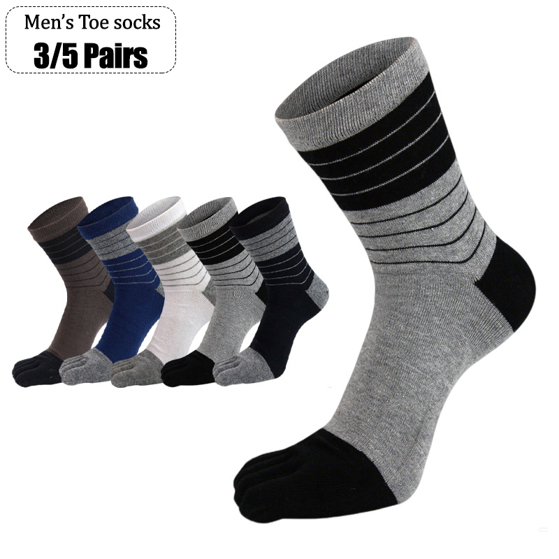 3/5켤레 남성용 5발가락 양말 부드러운 면 통기성 스 - Toe Sock Split 리뷰 및 가격
