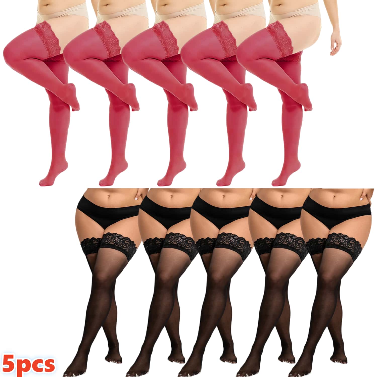 여성 플러스 사이즈 레이스 허벅지까지 오는 스타킹, 여 - Thigh High Sock Stay Up 리뷰 및 가격
