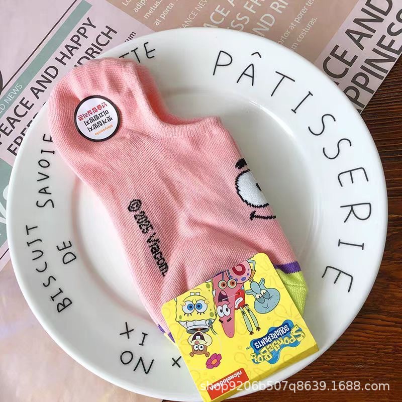 4PCS 핫 귀여운 스폰지밥 스퀘어팬츠 시리즈 로퍼 양 - Invisibility Sock Loafer 리뷰 및 가격