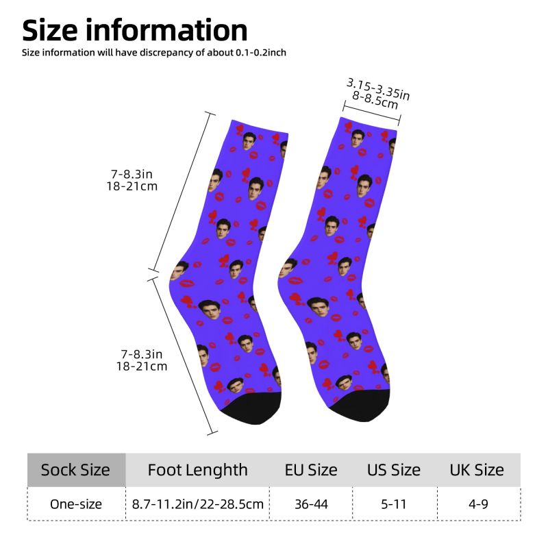 하트가 있는 맞춤형 얼굴 사진 남성용 크루 양말 유니섹 - Dress Sock Men 리뷰 및 가격