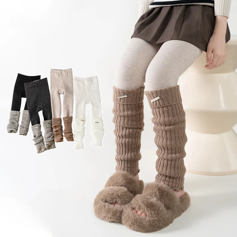 어린이용 보온 두꺼운 레깅스 여아 니트 플리스 안감 패 - Boot Sock Slouchy 리뷰 및 가격