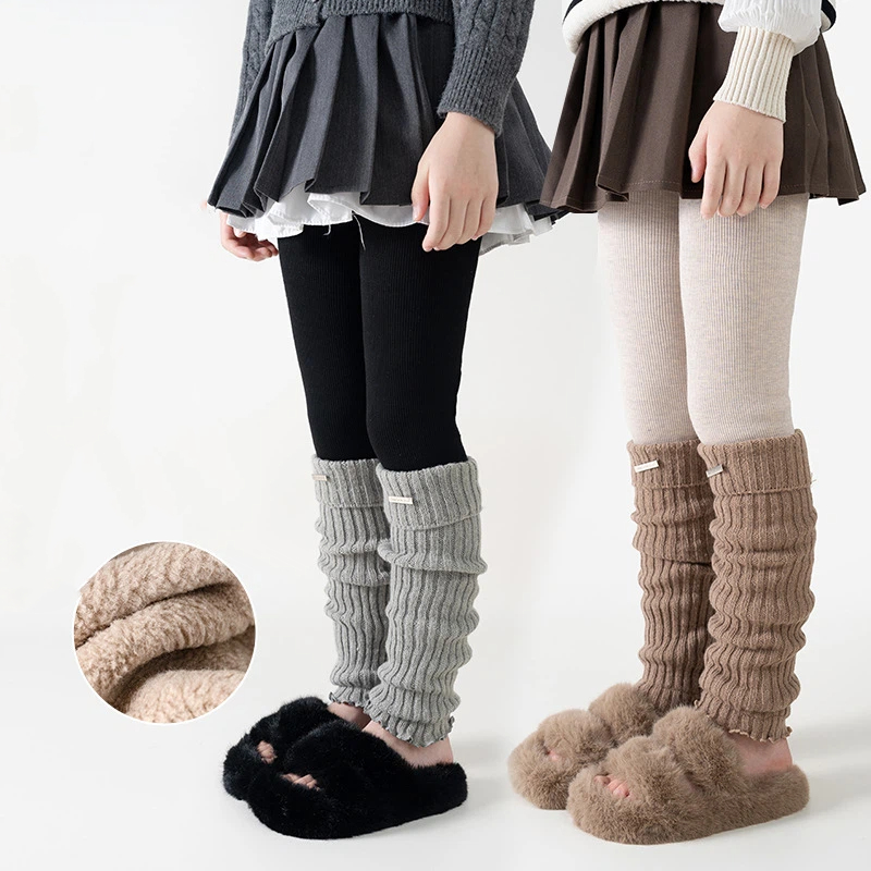 어린이용 보온 두꺼운 레깅스 여아 니트 플리스 안감 패 - Boot Sock Slouchy 리뷰 및 가격