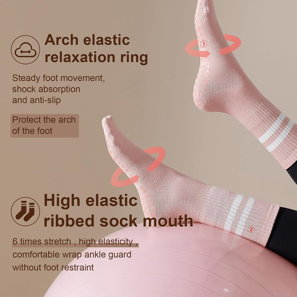 여성용 그립이 있는 요가 필라테스 양말, 바레, 발레, - Grip Sock Yoga 리뷰 및 가격