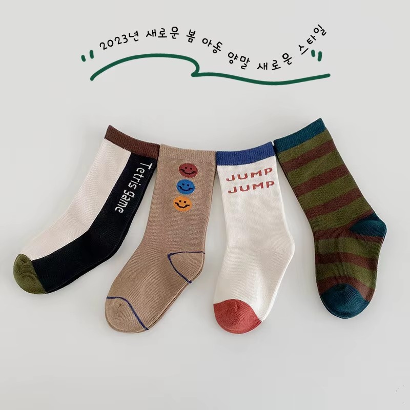 3-12T 남아용 용수철 패션 양말, 색상 대비 크루  - Cotton Crew Sock Pack 리뷰 및 가격