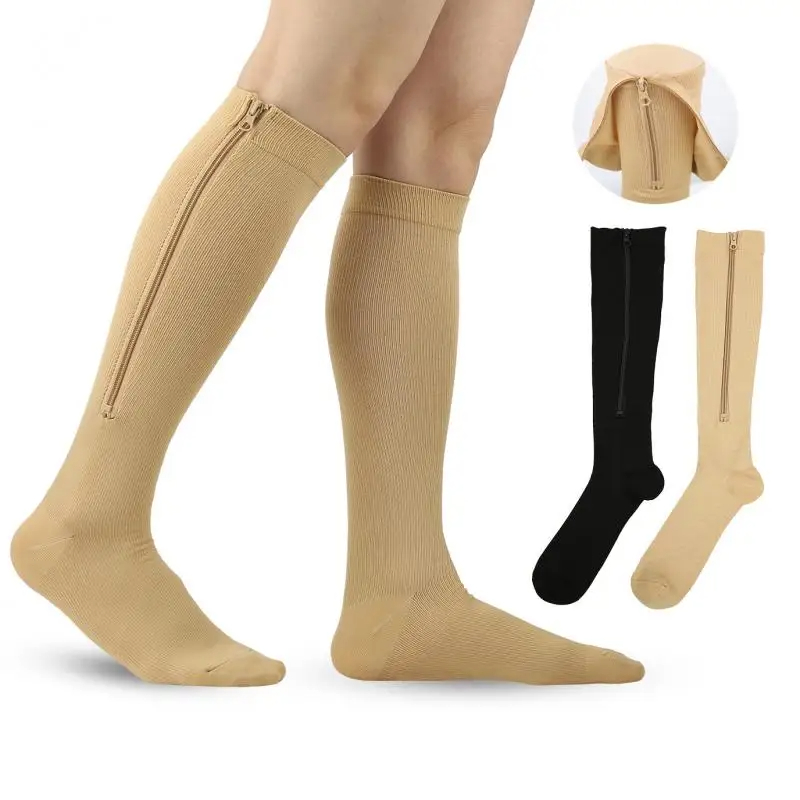 남녀공용 의료용 지퍼 압축 양말, 고탄력 나일론, 폐지 - Compression Sock Medical 리뷰 및 가격