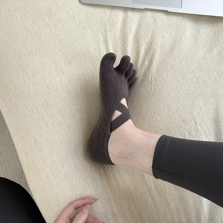 여성용 크리스크로스 스트랩 5발가락 요가 양말, 미끄럼 - Grip Sock Yoga 리뷰 및 가격