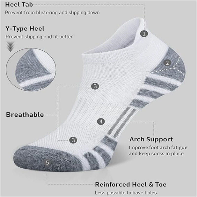 12/24쌍 쿠션 통기성 발목 운동용 러닝 양말 로우컷 - Athletic Sock Cushion 리뷰 및 가격