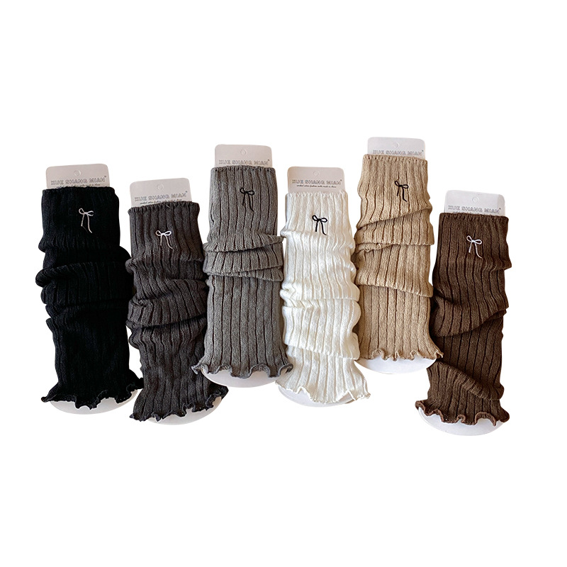 한국 소녀 레그 워머 자수 리본 니트 울 부츠 커프스  - Boot Sock Slouchy 리뷰 및 가격