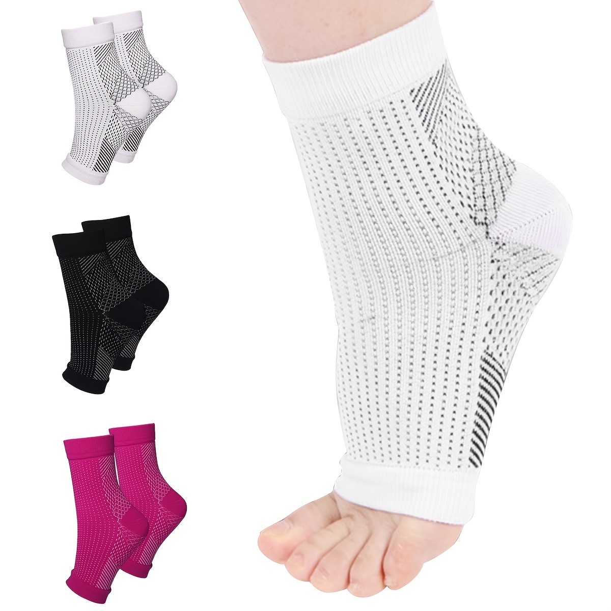 발목 지지 양말 통기성 발바닥 근막염 부기 완화 압박  - Ankle Brace Sock 리뷰 및 가격