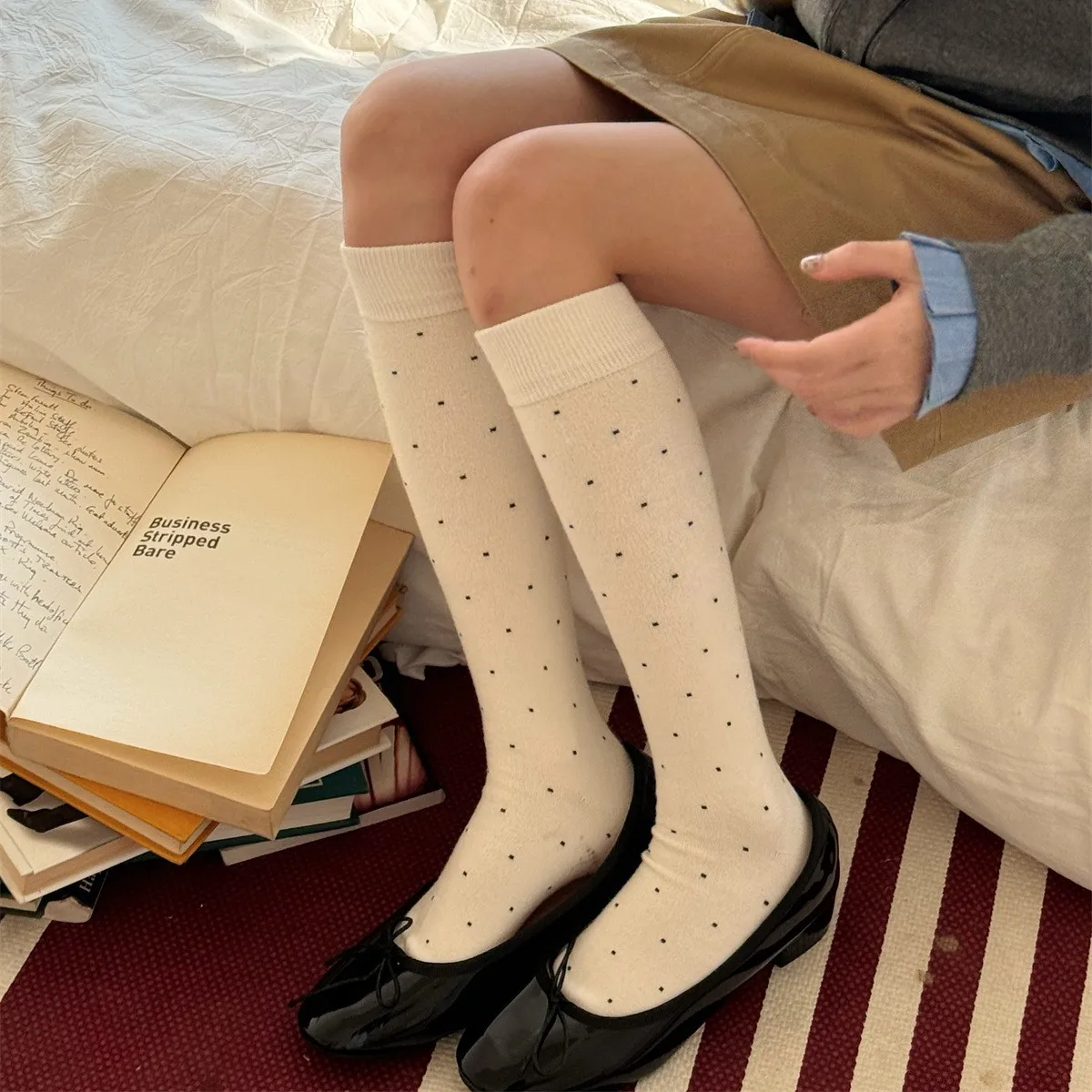SP & CITY 여성용 귀여운 폴카 도트 실크 울 양 - Silk Sock Bamboo 리뷰 및 가격