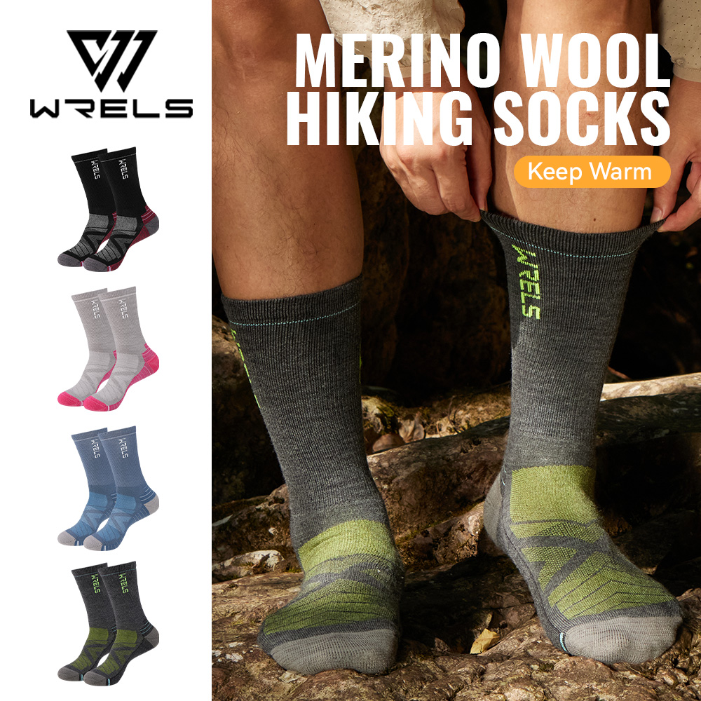 WRELS 1/2/3 메리노 울 양말 보온 크루 겨울  - Wool Hiking Sock 리뷰 및 가격