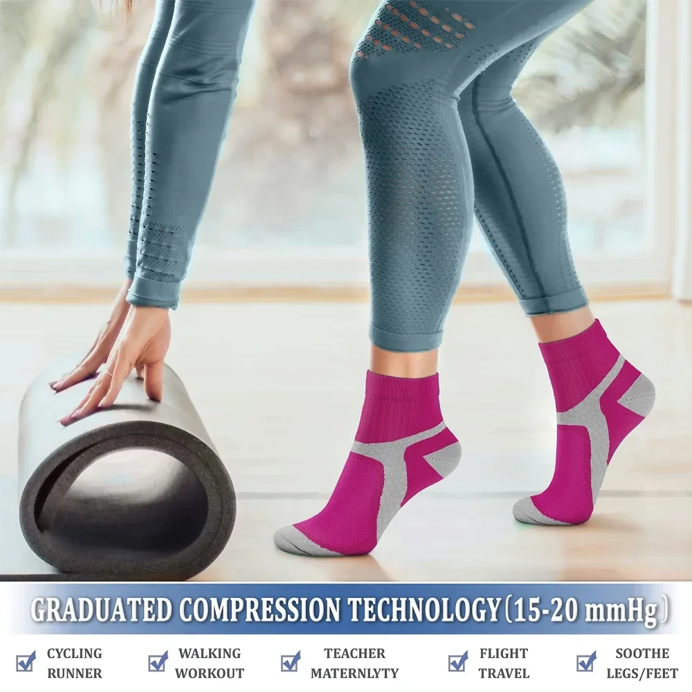 남성과 여성 순환을 위한 1쌍 스포츠 압축 양말 - 운 - Compression Sock Medical 리뷰 및 가격