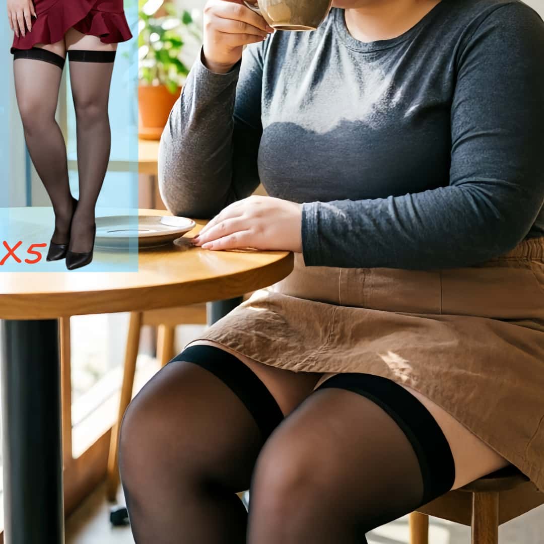 5켤레 플러스 사이즈 레이스 탑 허벅지까지 오는 스타킹 - Thigh High Sock Stay Up 리뷰 및 가격